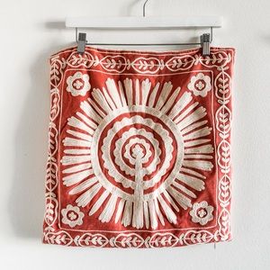 Anthropologie 20 x 20 throw pillow case. Pillow insert not included.